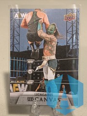 2021 Upper Deck AEW UD Canvas #C-20 Luchasaurus First Edition All Elite